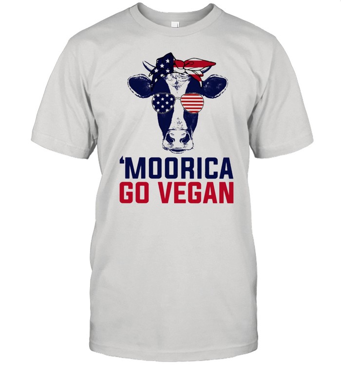 Horse moorica go vegan American flag shirt Classic Men's T-shirt