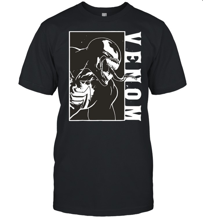 Marvel Venom Side View Tongue Out Graphic T-shirt Classic Men's T-shirt