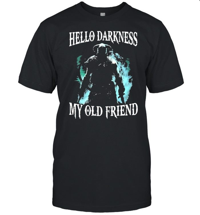 Black Gaming Wallpaper hello darkness my old friend shirt Classic Men's T-shirt