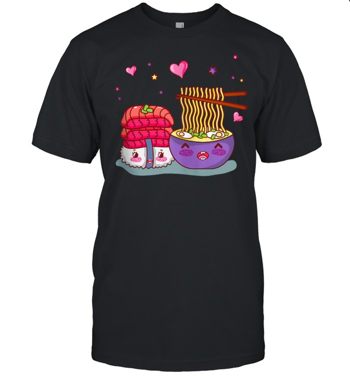 Cute Otaku Ramen Noodles and Sushi Emoji shirt Classic Men's T-shirt