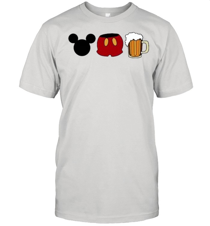 disney mickey mouse beer shirt