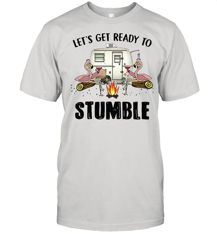 Flamingo Let’s Get Ready To Stumble Camping T-shirt Classic Men's T-shirt