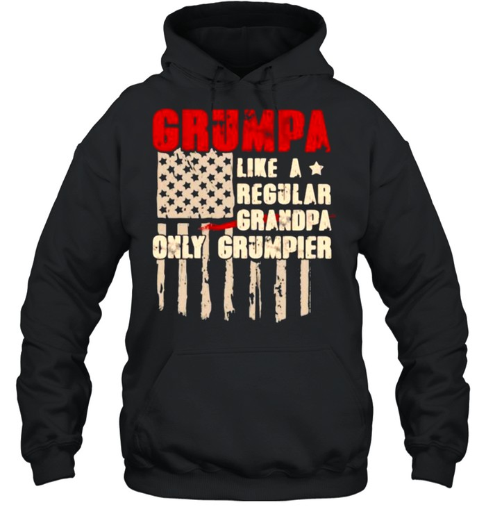 Grumpa Like a Regular Grandpa Only Grumpier  Unisex Hoodie