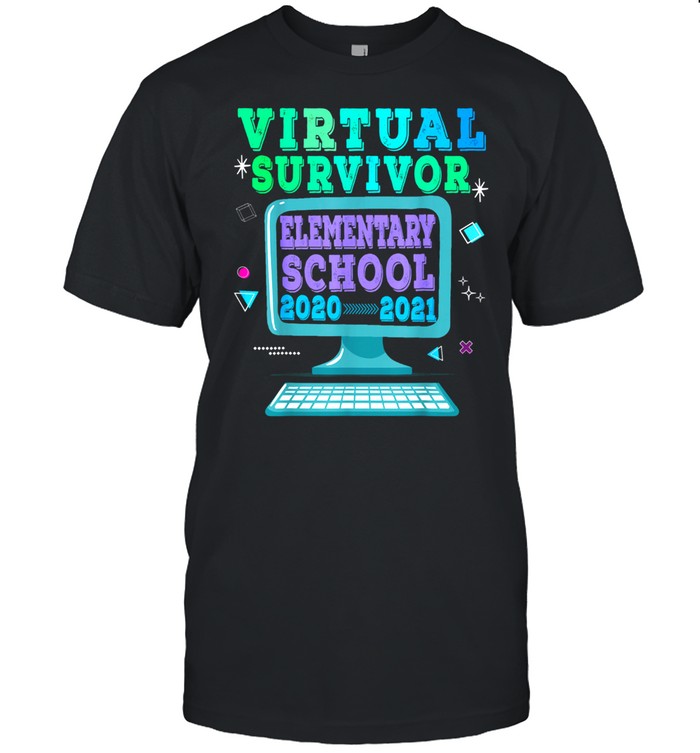 I Survived Virtual Elementary School Survivor 20202021 shirt