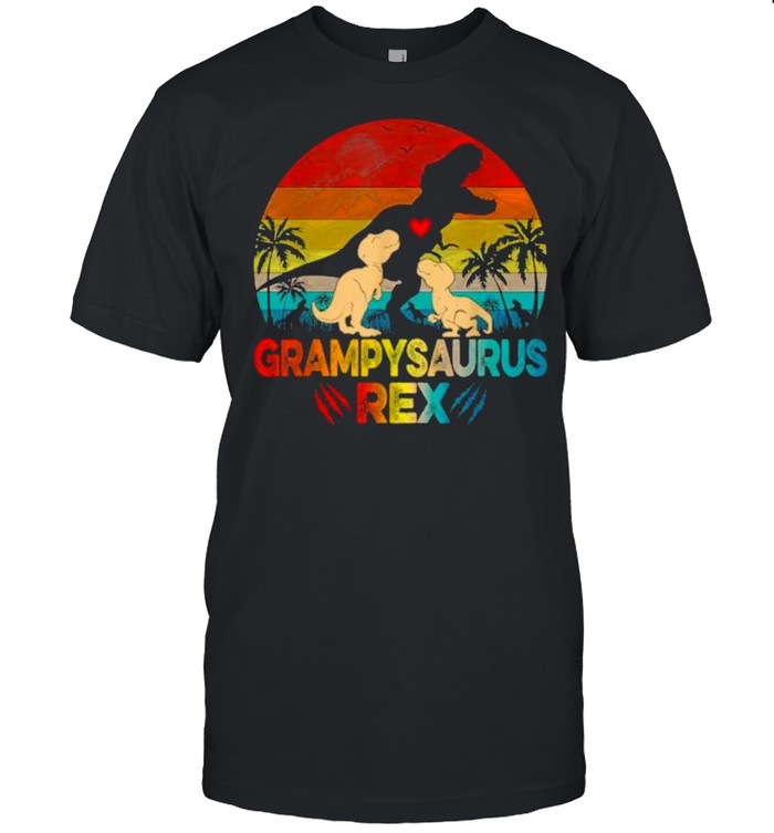 Grampysaurus Rex Vintage Sunset T-Shirt