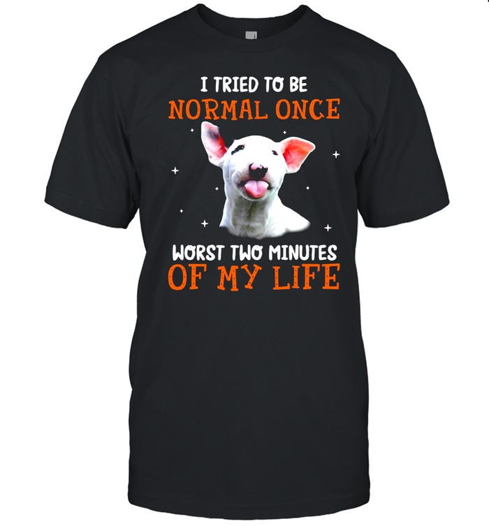 Bull Terrier I Tried To Be Normal Once Terrier Worst Two Minutes Of My Life T-shirt