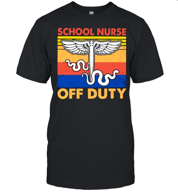 School nurse off duty emt vintage shirt