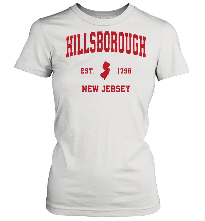Hillsborough New Jersey 1798 NJ Vintage Sports  Classic Women's T-shirt