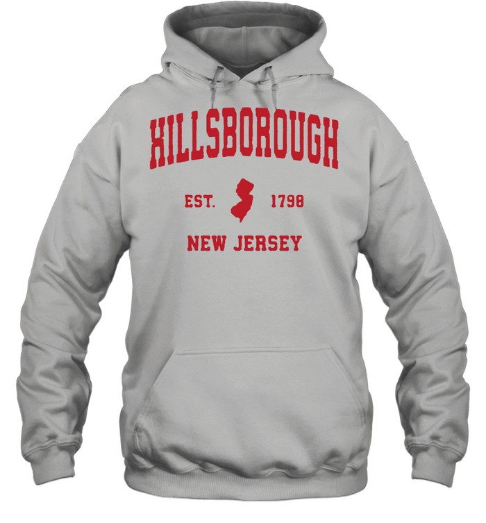 Hillsborough New Jersey 1798 NJ Vintage Sports  Unisex Hoodie