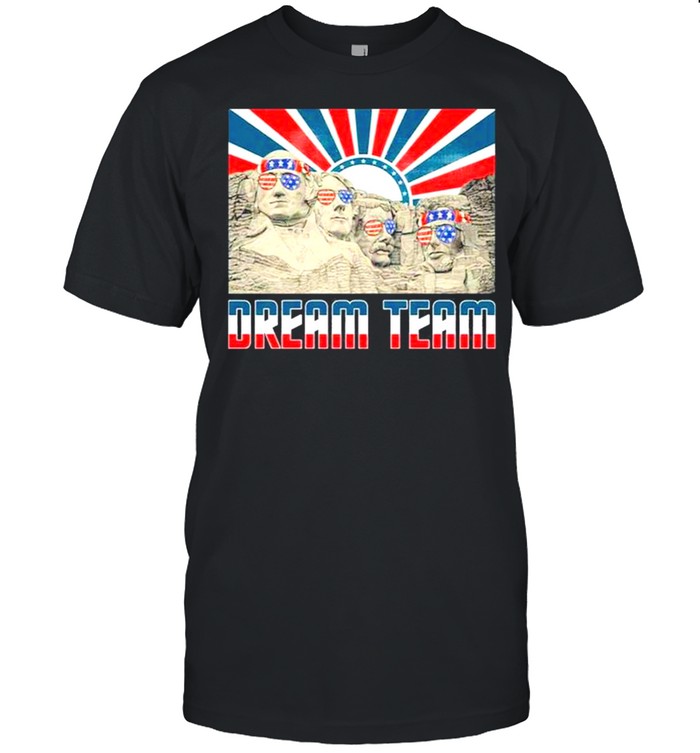Mount Rushmore American President Dream Team tee shirt Classic Men's T-shirt
