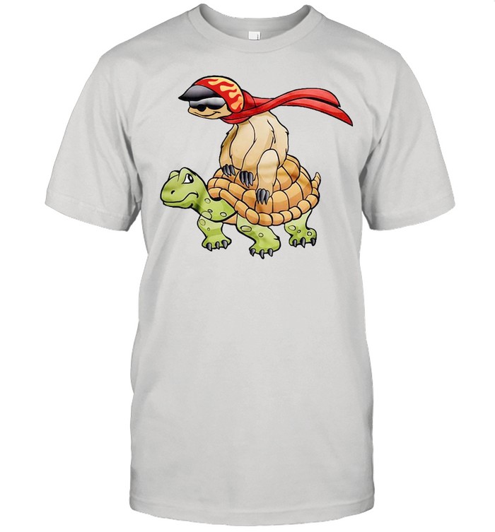 Sloth With Turtle T-shirt