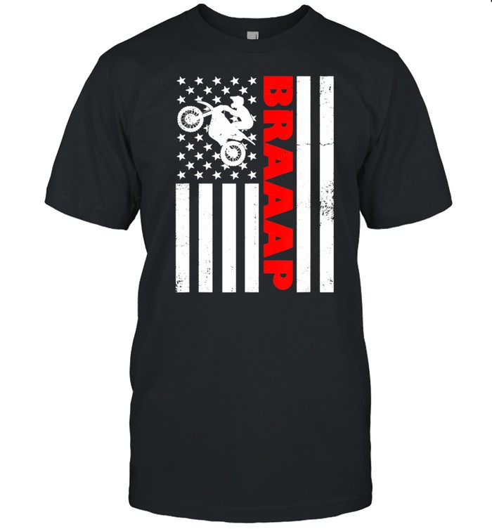 Braaap Vintage USA American Flag shirt Classic Men's T-shirt