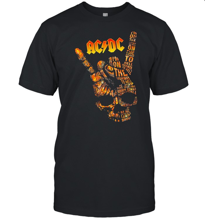 AC DC Im On The Highway To Hell Long Sleeve shirt Classic Men's T-shirt