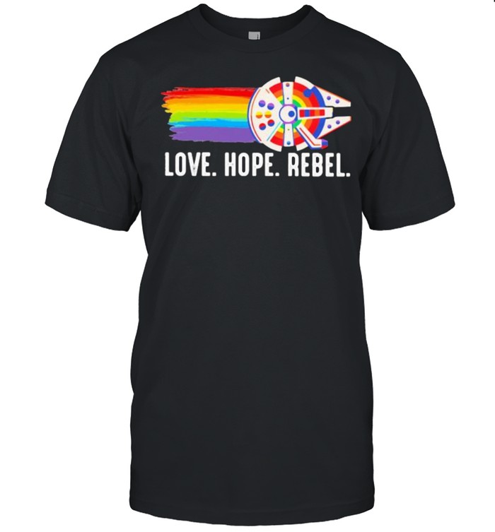 Love Hope Rebel LGBT  Classic Men's T-shirt