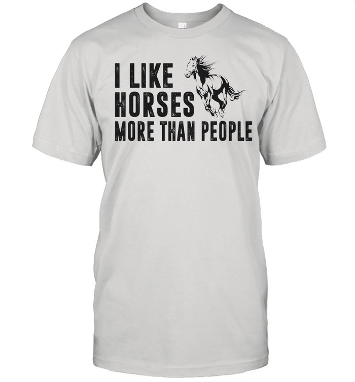 I like horse more than people shirt Classic Men's T-shirt