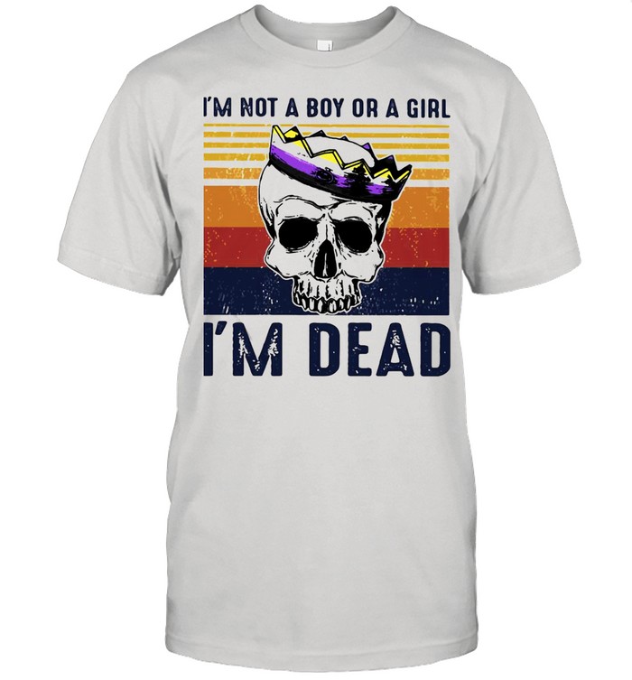 Skull LGBT I’m Not A Boy Or A Girl I’m Dead T-shirt Classic Men's T-shirt