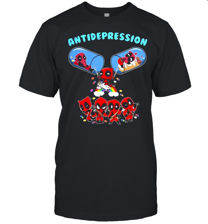 Deadpool And Unicorn Antidepression T-shirt