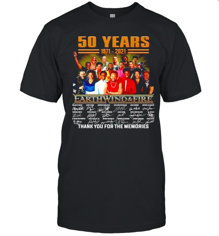 50 years Earth Wind and Fire 1971 2021 thank you for the memories shirt Classic Men's T-shirt