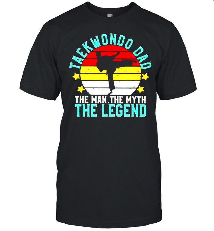 Taekwondo Dad the man the myth the legend vintage shirt Classic Men's T-shirt