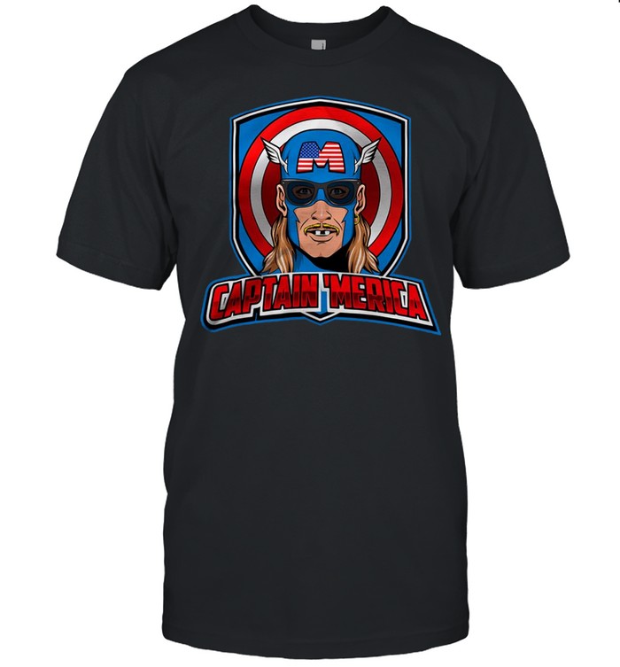 Marvel Captain America Flag T-shirt Classic Men's T-shirt