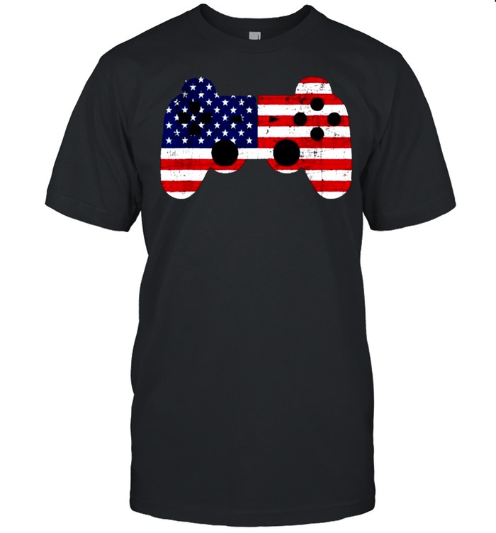 Video Game 4th Of July Gaming Gamer T-Shirt