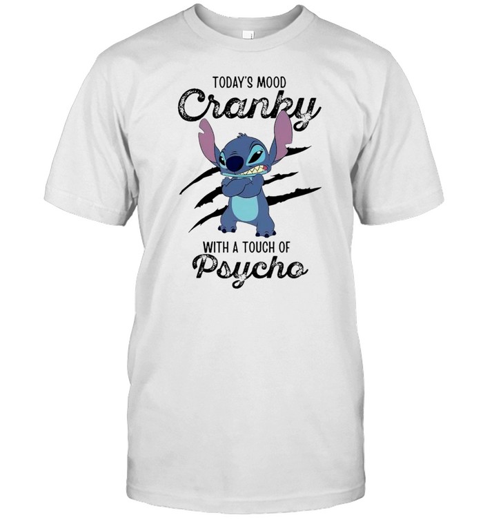 Stitch today’s mood cranky with a touch of psycho shirt Classic Men's T-shirt