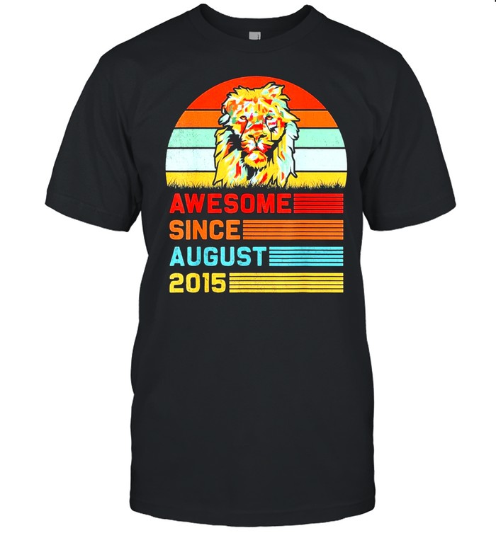 Lion 2015 awesome august 6th birthday shirt Classic Men's T-shirt