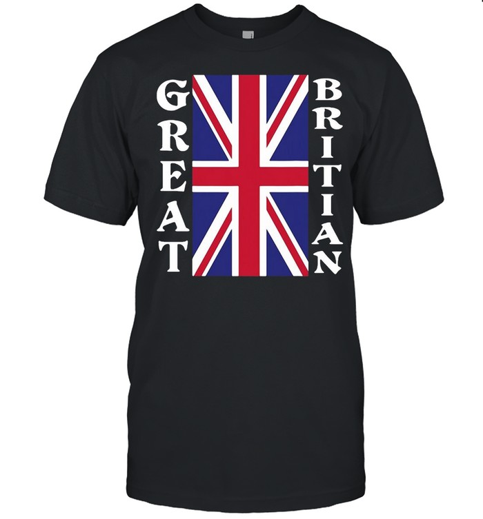 Great Britain British Flag Sideways T-shirt Classic Men's T-shirt