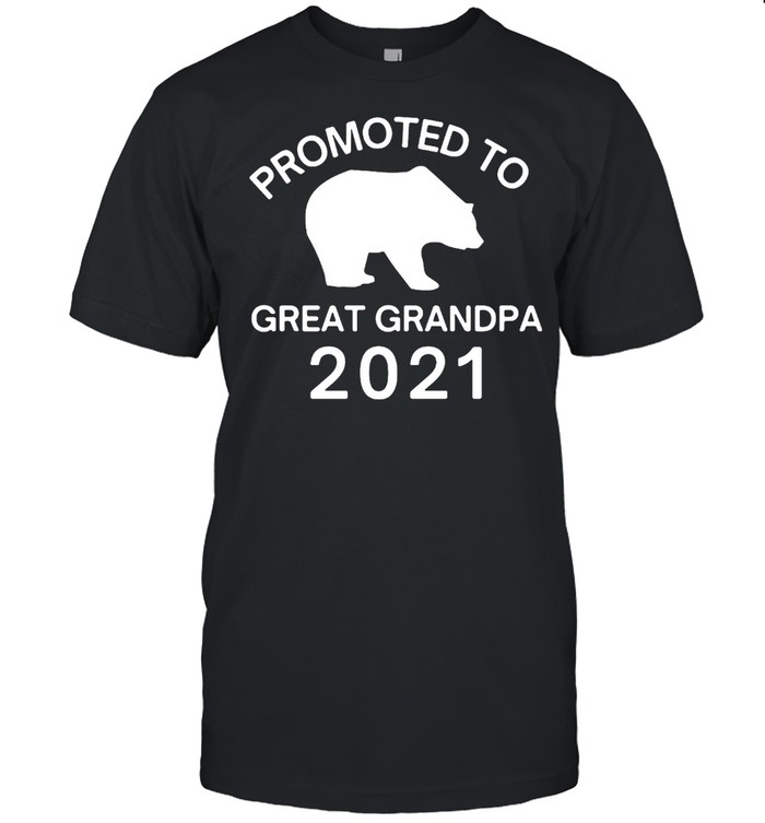 Promoted to Great Grandpa 2021 Bear T-shirt Classic Men's T-shirt