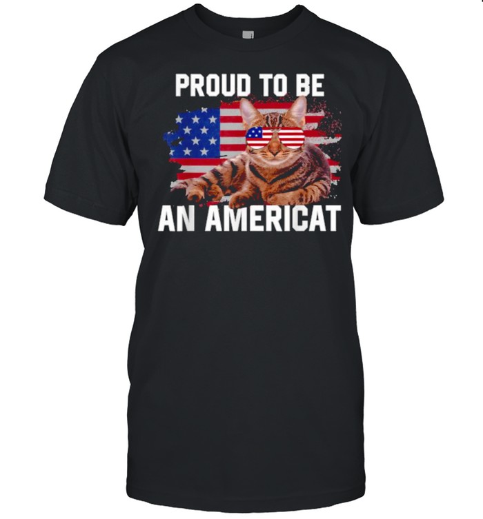 Proud To Be An Americat Vintage American Flag 4th of July T-Shirt