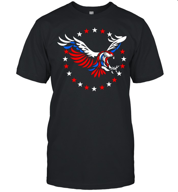 American Flag Eagle 4th of July USA shirt