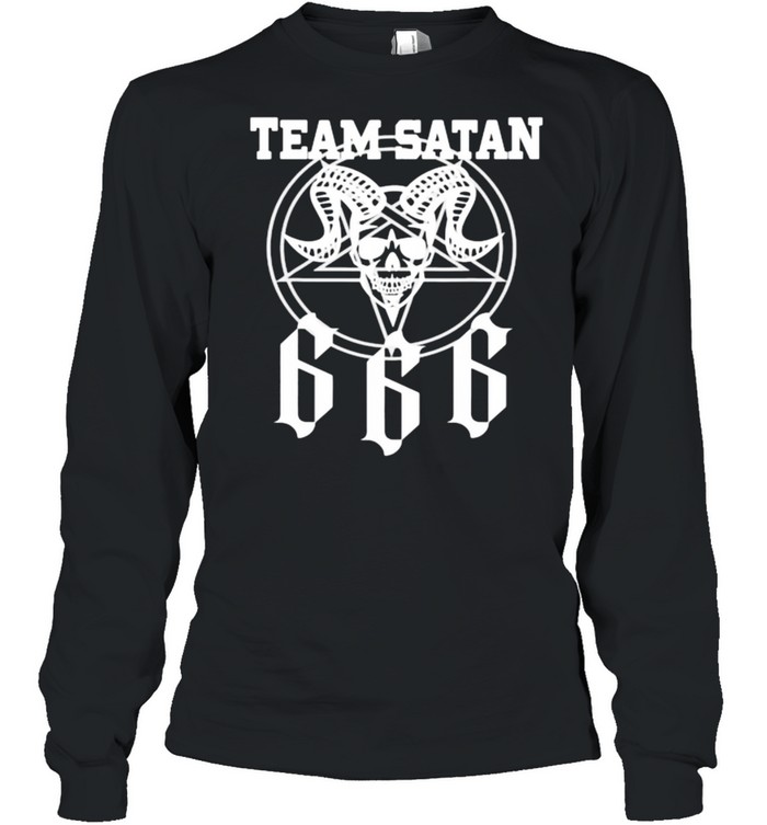 Team satan skull stars shirt Long Sleeved T-shirt
