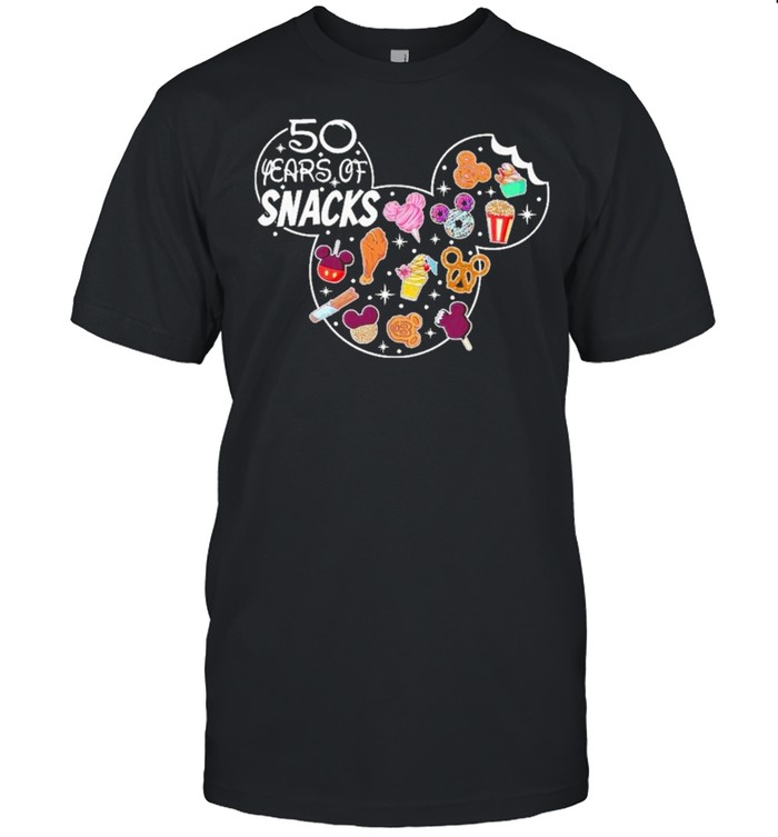 50 years of snacks mickey mouse shirt