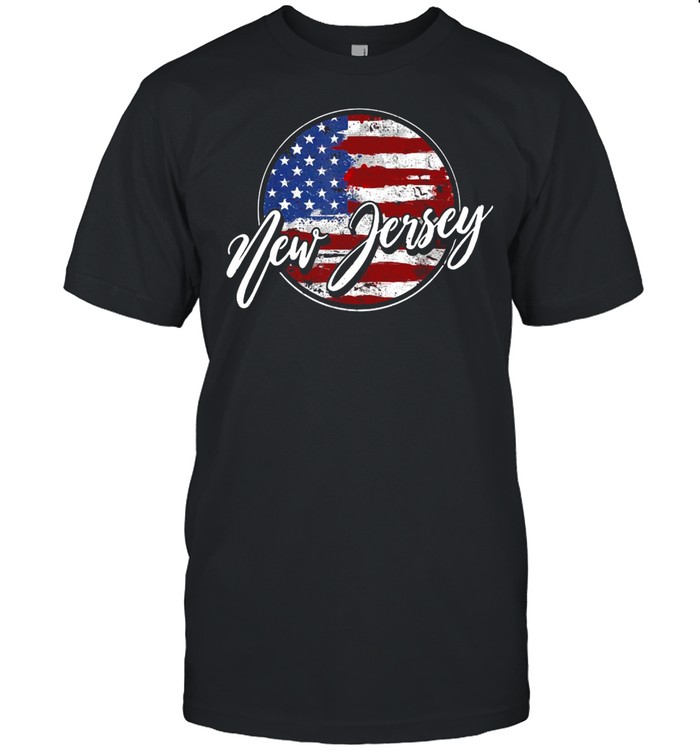 American Flag New Jersey Vintage T-shirt
