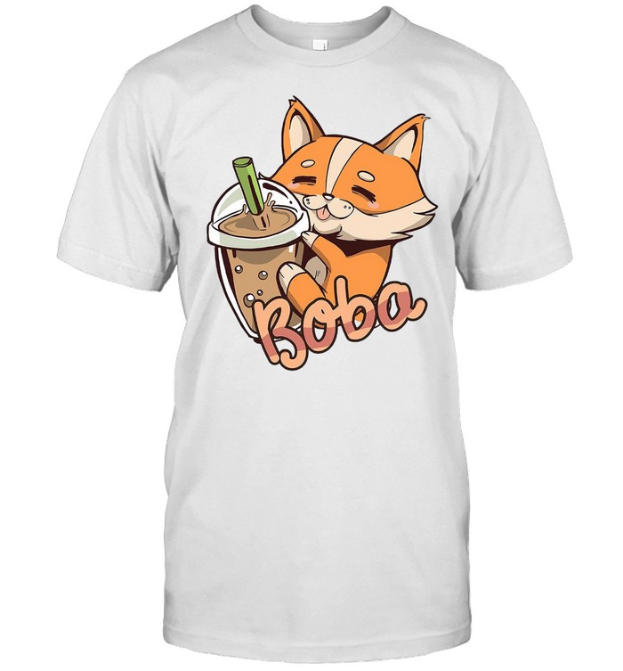 Harajuku Boba Cat shirt Classic Men's T-shirt
