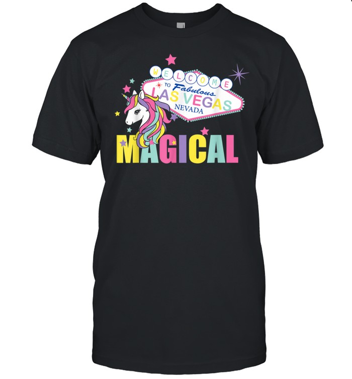 Welcome to Las Vegas Magical Unicorn shirt Classic Men's T-shirt