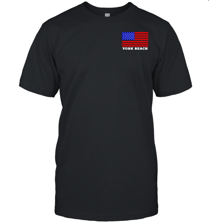 York Beach USA Flag shirt Classic Men's T-shirt
