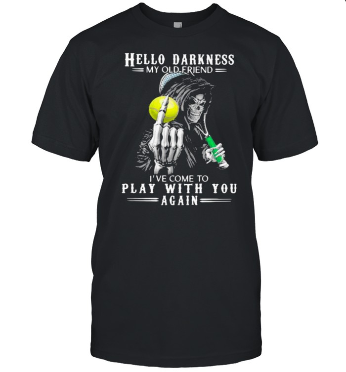 Hello Darkness My Old Friend I’ve Come To Play With You Again Softball  Classic Men's T-shirt