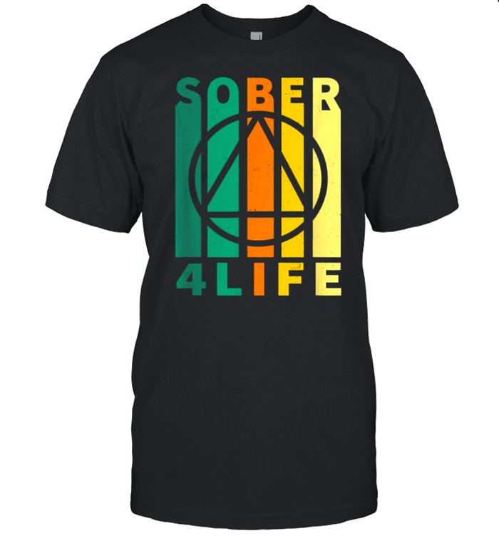 Sober Four Life AA NA Sobriety Recovery Anniversary  Classic Men's T-shirt