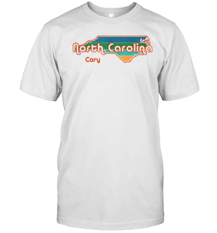 North Carolina Cary Souvenir The Tarheel State Vintage Shirt