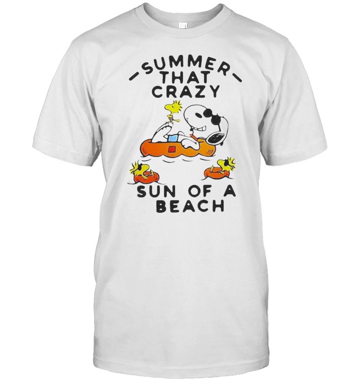 Summer that crazy sun of a beach snoopy shirt Classic Men's T-shirt