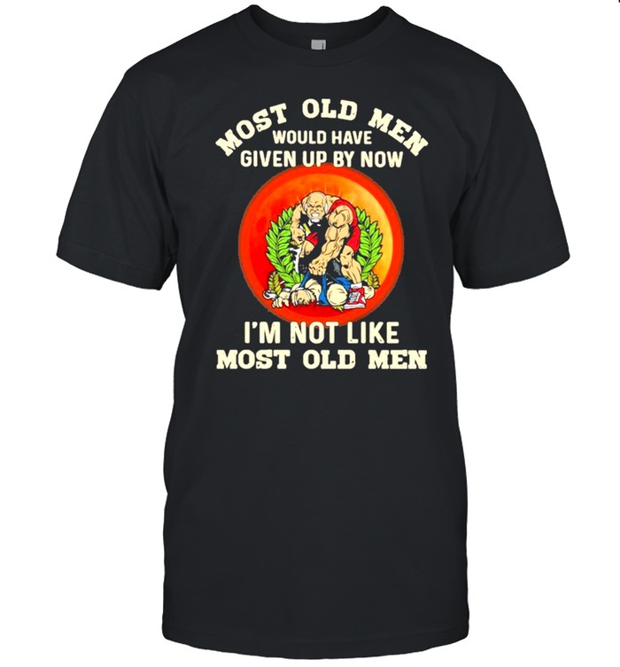 Wrestling Most old Men would have given up by now Im not like most old Men blood moon shirt Classic Men's T-shirt