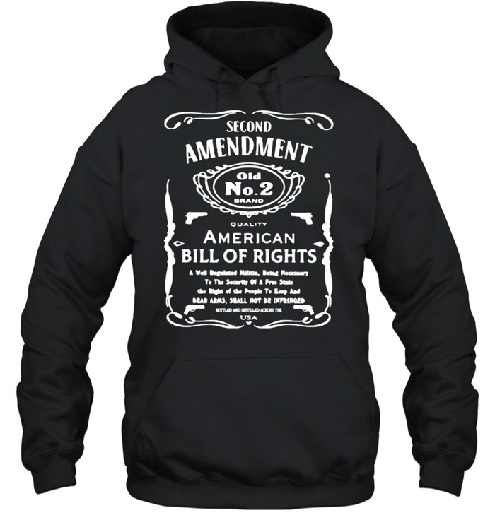 Second amendment american bill of rights shirt Unisex Hoodie
