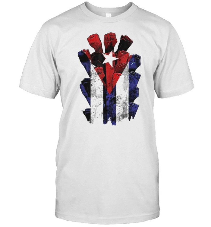 Cuban Protest Fist Flag S.O.S. Cuba Libre SOS Cuba Freedom Shirt