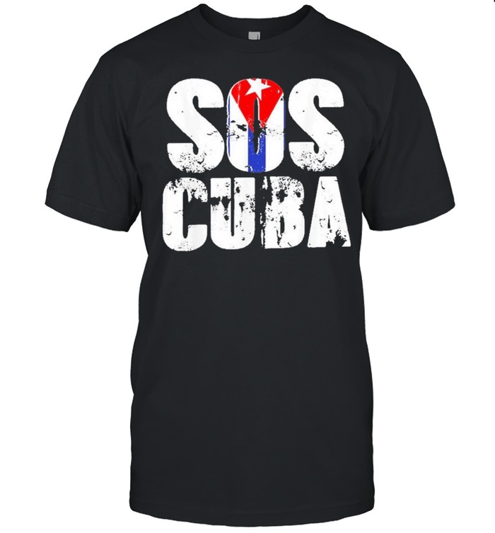 Cuban protest fist flag sos cuba libre soscuba libertad shirt