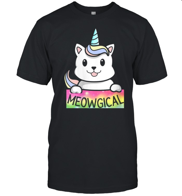 Unicat Caticorn Meowgical Unicorn Cat Boys Girls shirt