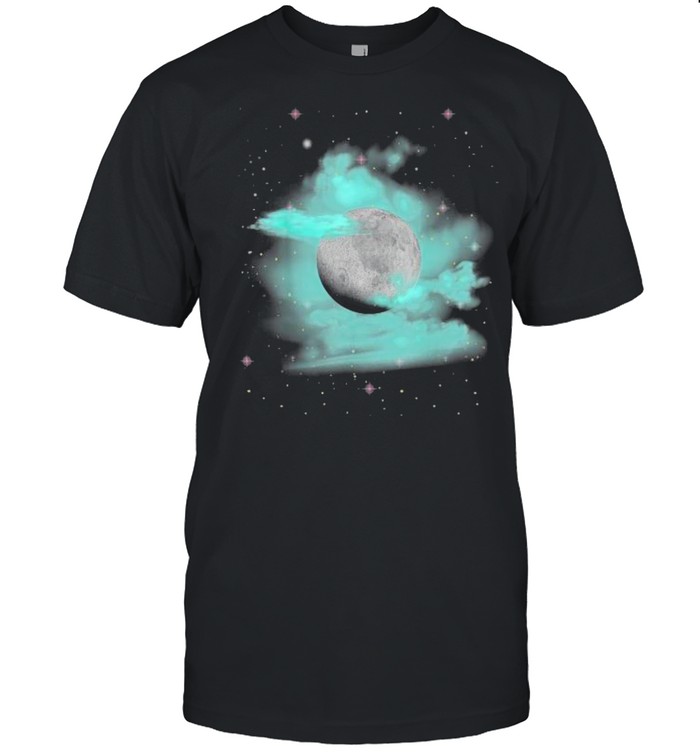 Cool Full Moon With Cloud Star Space Planets T- Classic Men's T-shirt