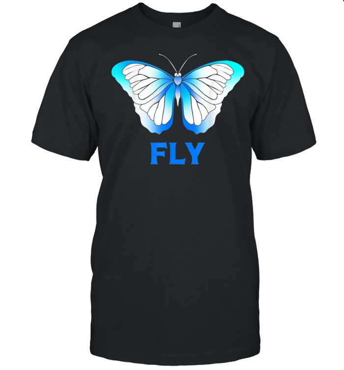 Fly Blue Morpho Butterfly shirt