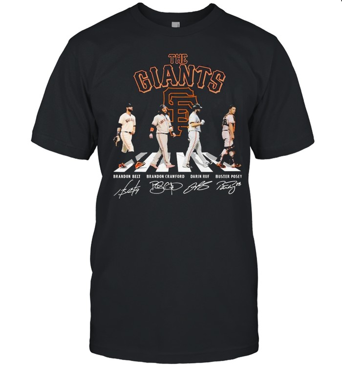 The Giants abbey road signatures 2021 shirt