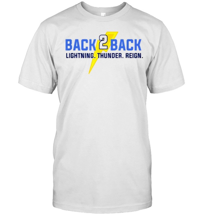 Back to Back Wins Lightning Thunder Reign Hockey T- Classic Men's T-shirt